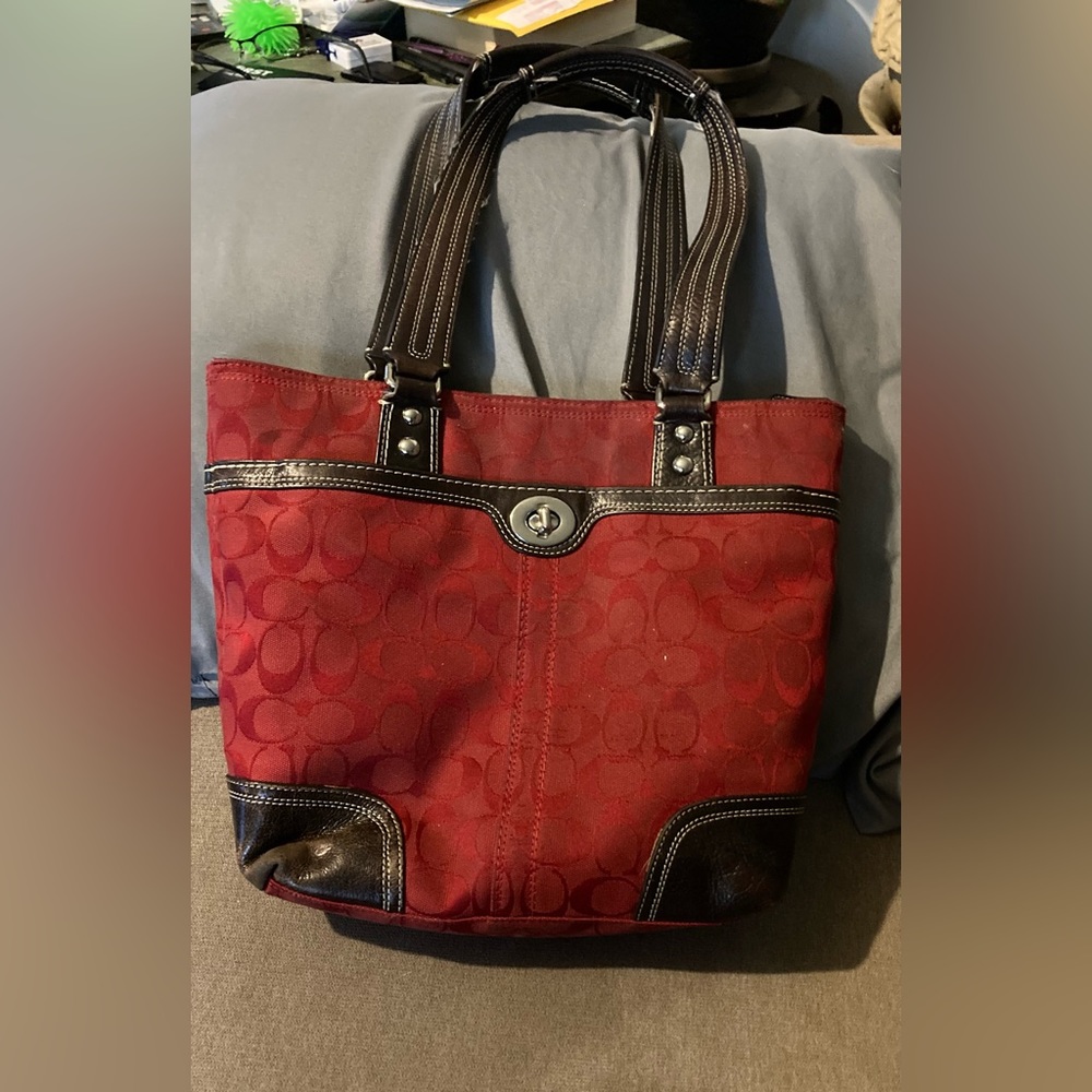 Red/Brown Coach Purse